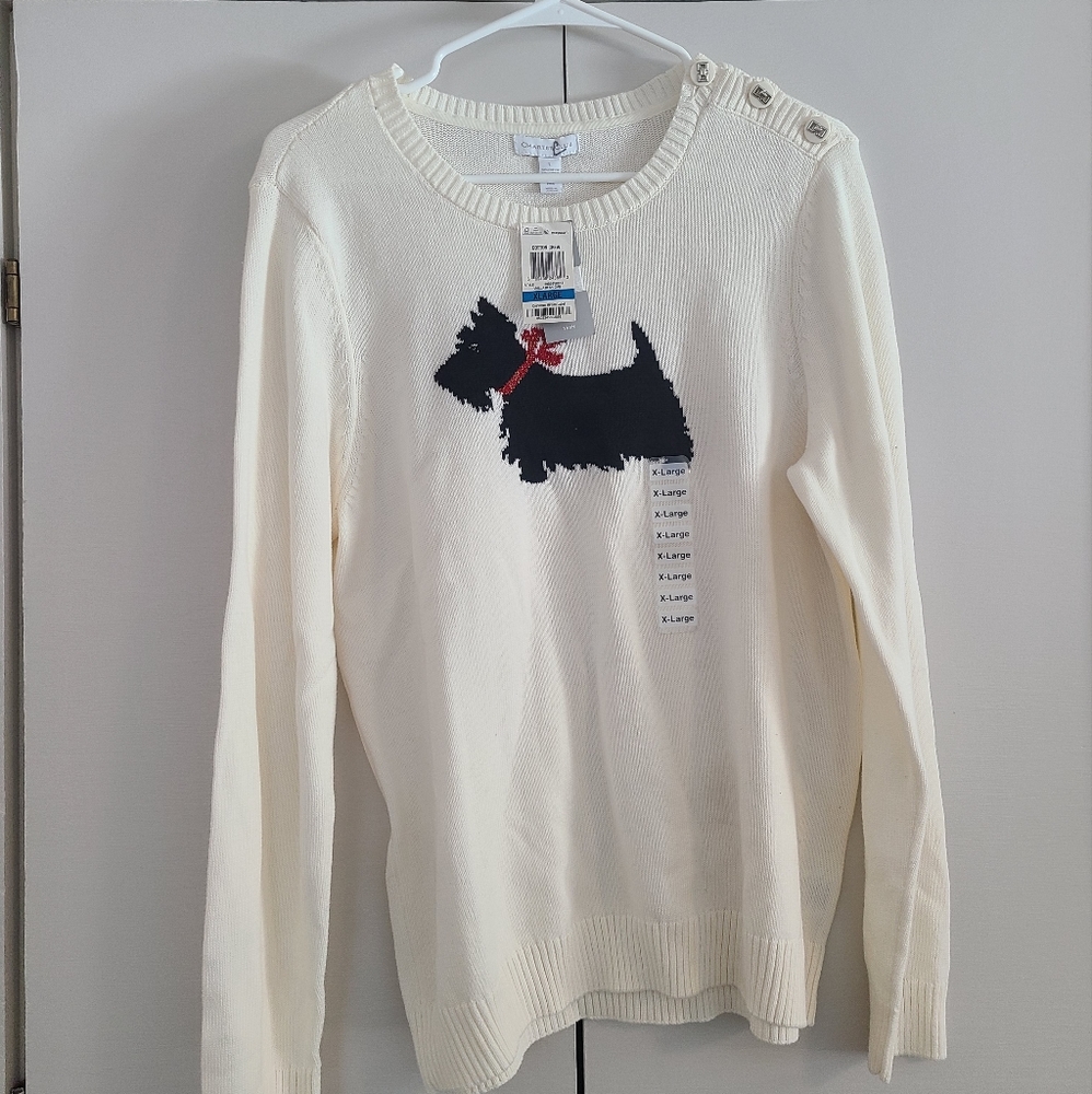 Charter club crew neck sweater large